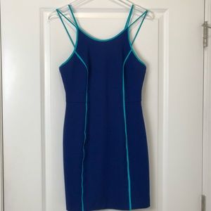 Trina Turk Cobalt And Aqua Blue Dress